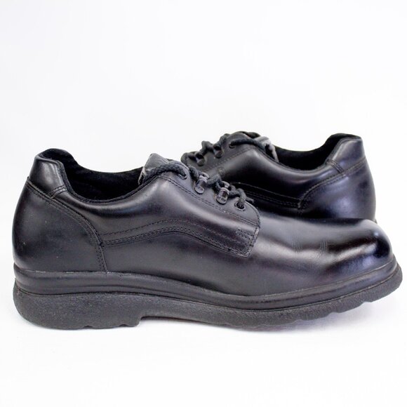 Red Wing Mens 12 Stock 6618 Black Lace-Up Shoes Industrial Work Steel Toe - Picture 6 of 13